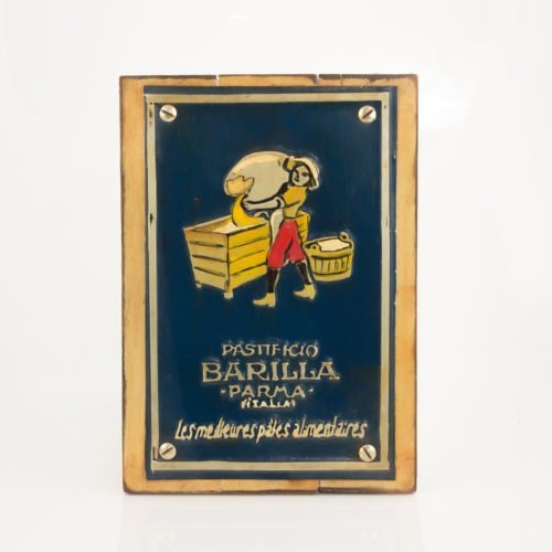 Cuadro decorativo Vintage (metal y madera) 20X30 "Barilla" según imagen