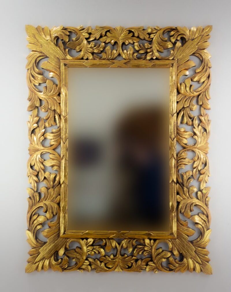 Espejo de pared decorativo Renaisance Oro (envejecido) de 120cm.
