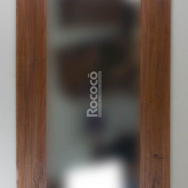 Espejo decorativo madera Teca Flat Miring Erosi 200x100 Brownie