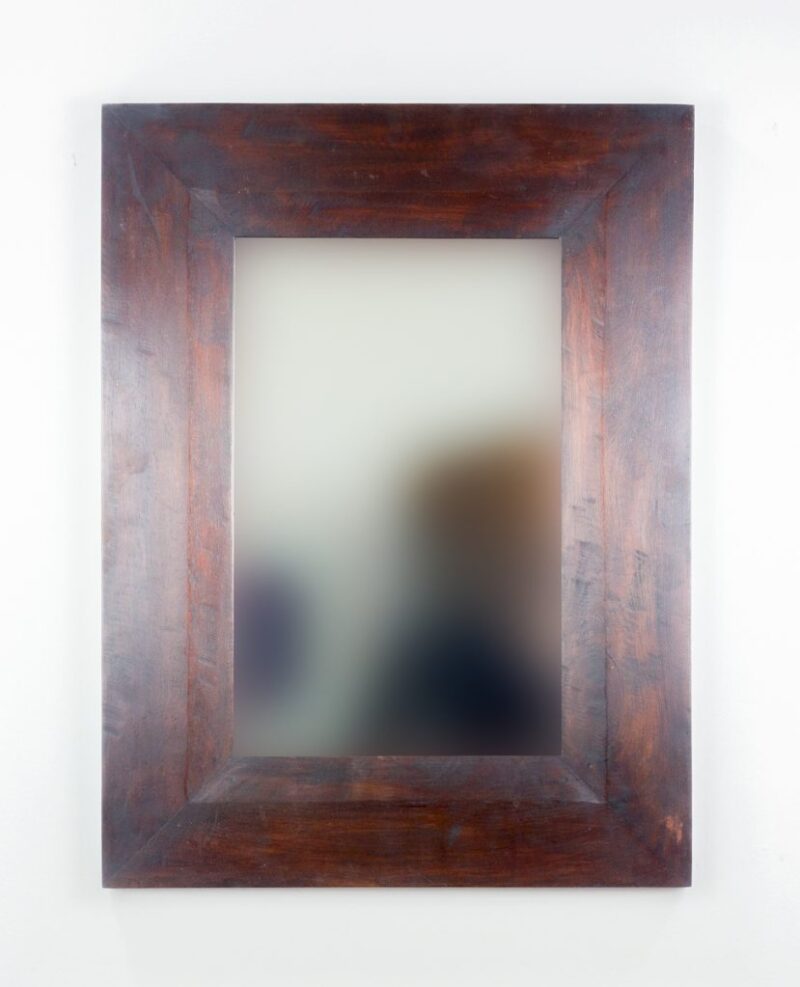 Espejo de pared decorativo Flat Miring Brownie de 80cm.