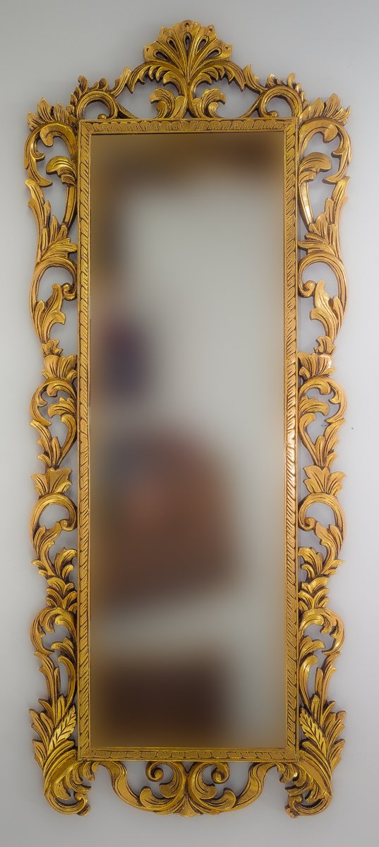 Espejo de pared decorativo German Carving Oro (envejecido) de 170cm.