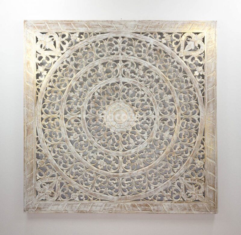 Espejo de pared decorativo Decowall Big Pan de oro de 160cm.