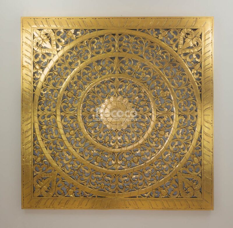 Espejo de pared decorativo Decowall Big Blanco (envejecido) de 160cm.