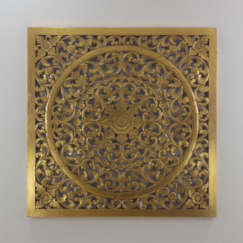 Espejo de pared decorativo Decowall Small Oro (envejecido) de 100cm.