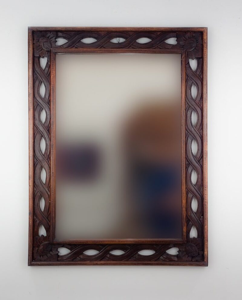 Espejo de pared decorativo Tali Bolong Brownie de 80cm.