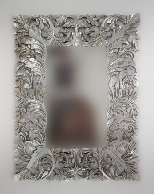 Espejo de pared decorativo DeconoLise Plata (envejecida) de 120cm.