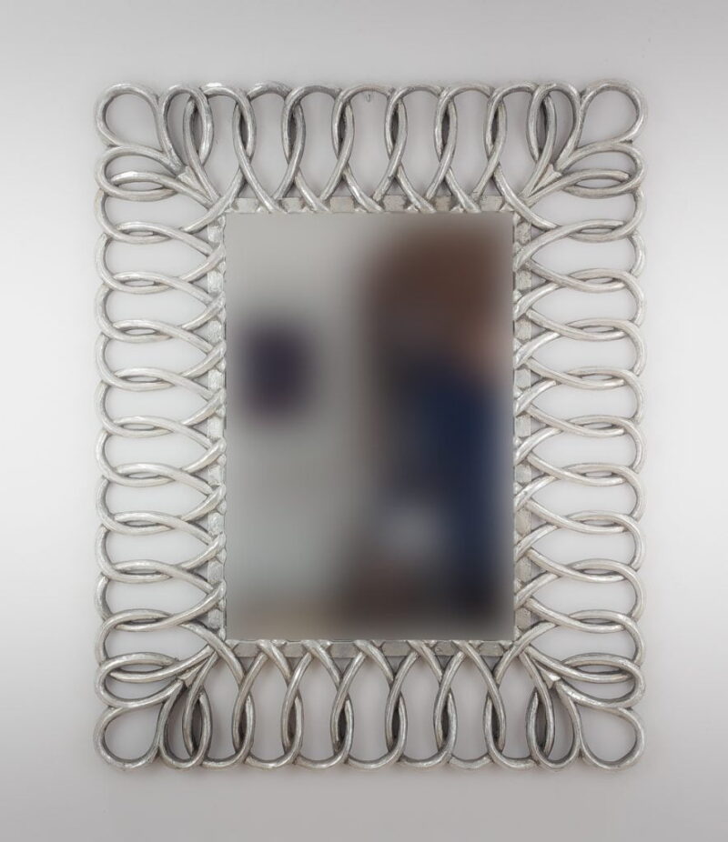 Espejo de pared decorativo Sevilla Mirror Plata (envejecida) de 100cm.