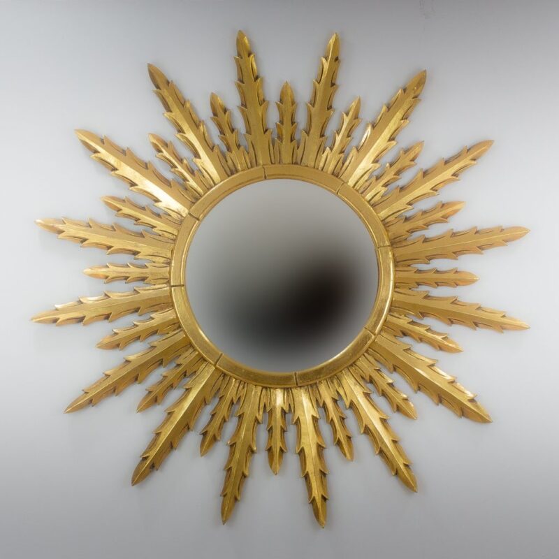 Espejo de pared decorativo Urban Surya Oro (envejecido) de 120cm.