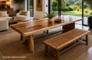 Mesa de 300 de pata madera Mesas comedor de madera maciza de Suar de una pieza de 3 metros (pata madera). Desde...