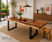 Mesa suar de 3 metros pata de metal Mesas macizas de madera de Suar de 1 sola pieza de 3 metros (pata metal). Desde...