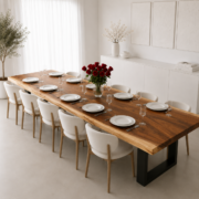 Mesa 350 pata hierro Mesas comedor macizas de madera de Suar de UNA PIEZA de 3,50 metros. Desde...