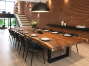 Mesas comedor macizas de Suar de UNA PIEZA de 4 metros de largo desde