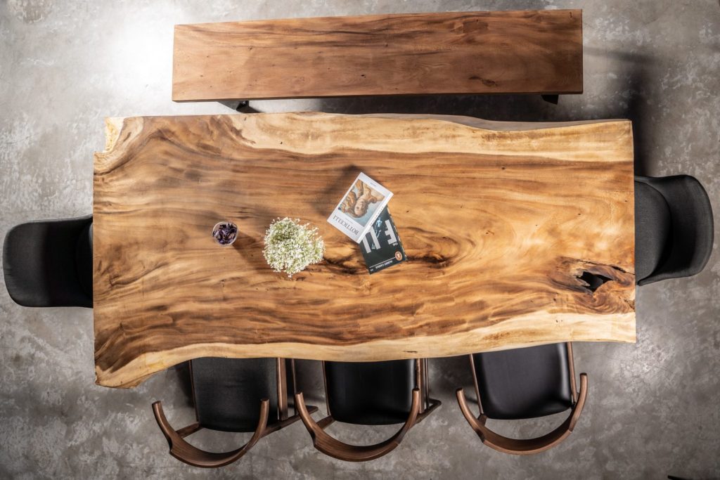 Mesas dde suar de madera maciza