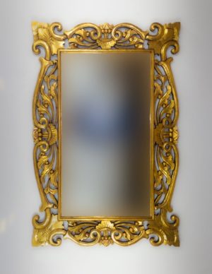 Espejo vintage dorado