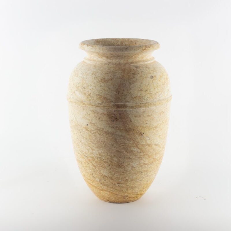 Jarrón de auténtica piedra limón pulida de 30x45 (LIQUIDACIÓN)