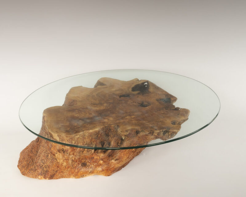 Mesa de Olivo de tronco natural de 26x70x80 | MiRococo.com