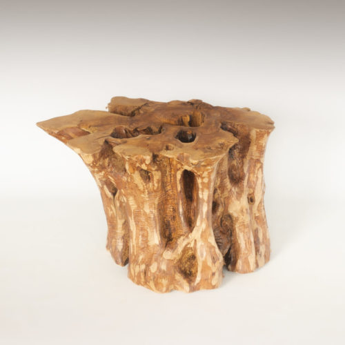Mesa de Olivo de tronco natural de 45x60x76 | MiRococo.com