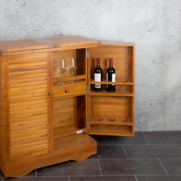 Mueble bar de madera de Teca