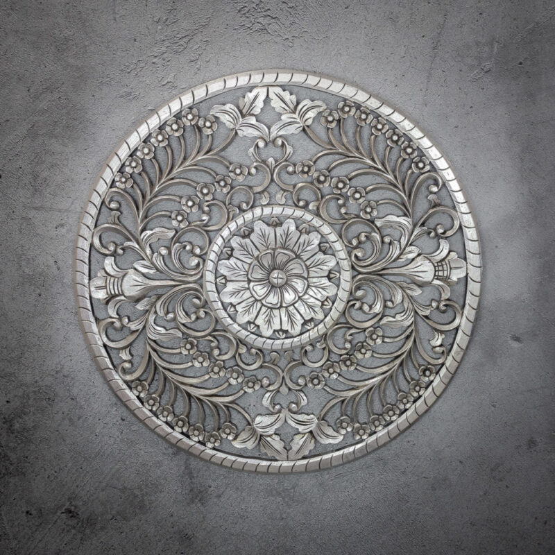 Mandala decorativo redondo flor de loto