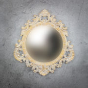 Espejo de pared decorativo Round Seming de 80cm AG de 80x80cm. Rococó