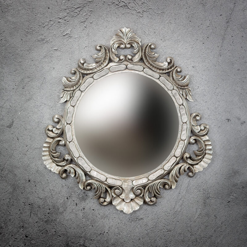 Espejo de pared decorativo Round Seming de 80cm SL de 80x80cm. Rococó