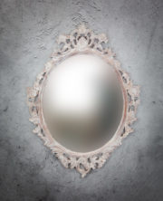 Espejo de pared decorativo Anggur Ovaled de 100x80cm AWS de 80x100cm. Rococó