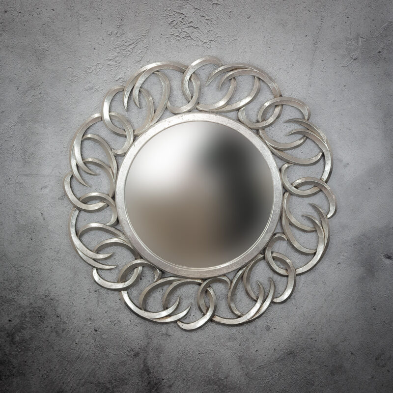 Espejo de pared decorativo Tulasi Circle de 100cm SL de 100x100cm. Rococó