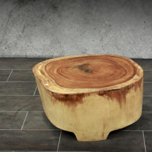 Mesa baja café de madera de Suar 70x68cm