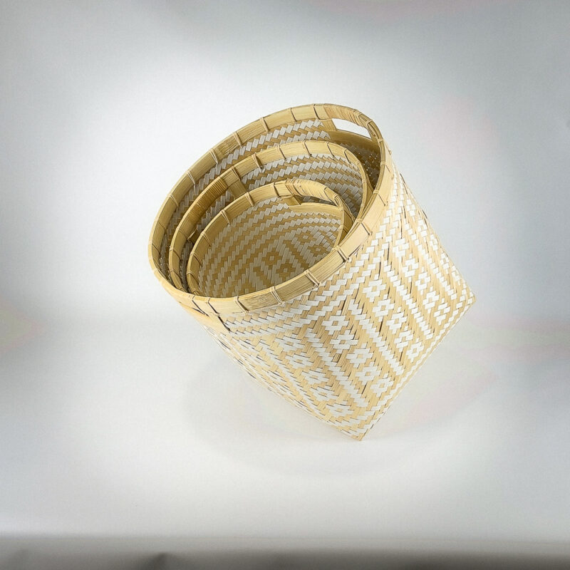 Cestos decorativos bambú