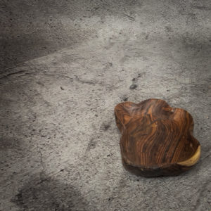 Bol de madera de Palo de Rosa natural de 32x22x5