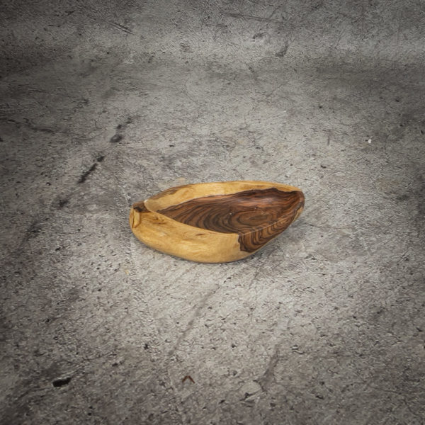 Bol de madera de Palo de Rosa natural de 31x20x7