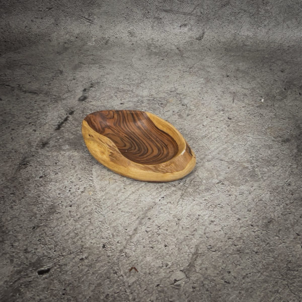 Bol de madera de Palo de Rosa natural de 31x20x7