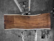 (Imagen real) Mesa de madera de suar de 311x112-97-99 y 7.5 de grosor
