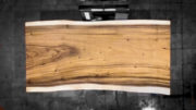 (Imagen real) Mesa de madera de suar de 182x89-88-93 y 7.5 de grosor