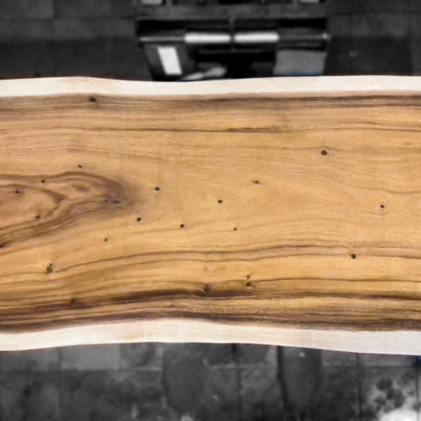 (Imagen real) Mesa de madera de suar de 182x89-88-93 y 7.5 de grosor