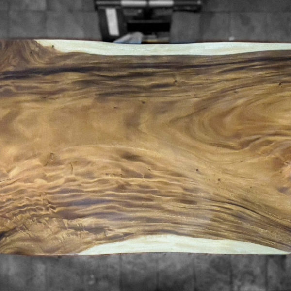 (Imagen real) Mesa de madera de suar de 181x114-112-114 y 7.5 de grosor