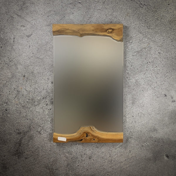 Espejo decorativo de madera de Teca de 76x45cm