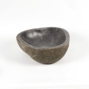Lavabo pequeño de piedra de rio. Pica de baño (imagen real). De 29 x 28cm | Baños de piedra bonitos en mirococo.com