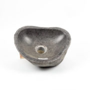 Lavabo pequeño de piedra de rio. Pica de baño (imagen real). De 30 x 25cm | Baños de piedra bonitos en mirococo.com