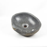Lavabo pequeño de piedra de rio. Pica de baño (imagen real). De 33 x 29cm | Baños de piedra bonitos en mirococo.com