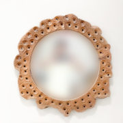 Espejo redondo de madera de Teca de 70cm "Circles"