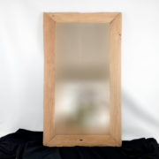 Espejo de madera de madera de teca antigua reciclada de 120x70cm.