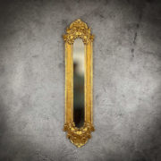 Espejo decorativo de madera Yepará 120x30 en Oro (envejecido)