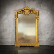 Espejo decorativo de madera Roman Greeco de 165x100 en Oro (envejecido)
