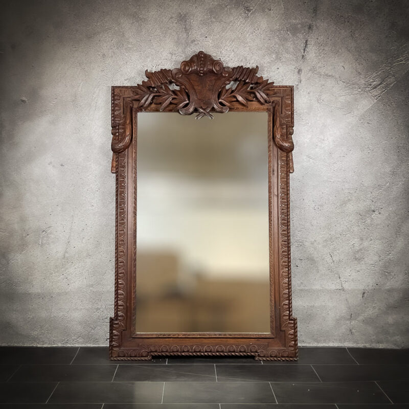 Espejo decorativo de madera Roman Greeco de 165x100 en Brownie