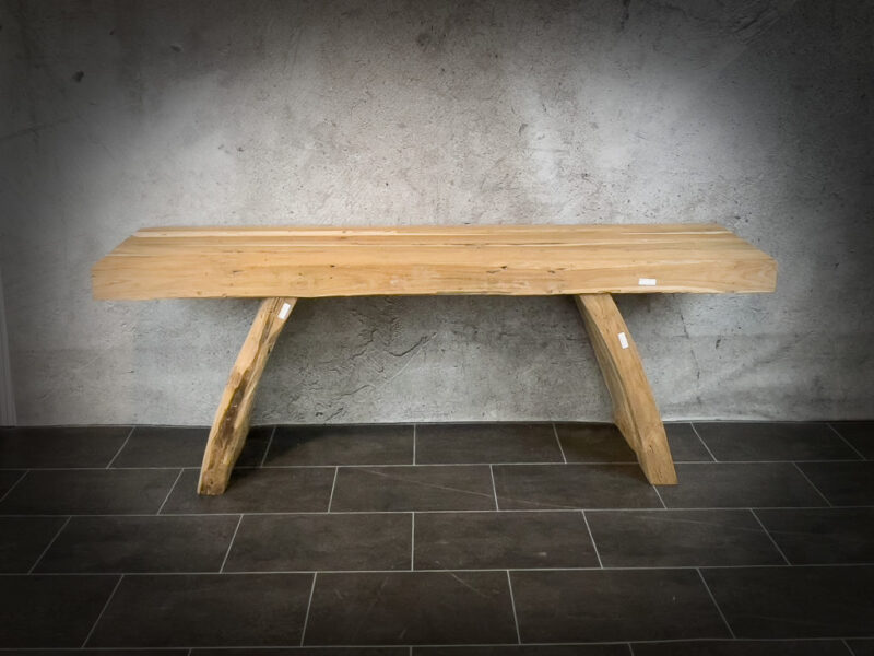 Consola minimalista japonesa de madera de Teca restaurada de 2 metros