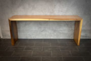 Mesa consola de madera maciza de Suar minimalista de 200x50x80cm