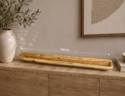 Centro de mesa decorativo de madera de Teca de 100cm