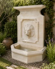 Fuente de jardín con cabeza de León de 140x75x193cm