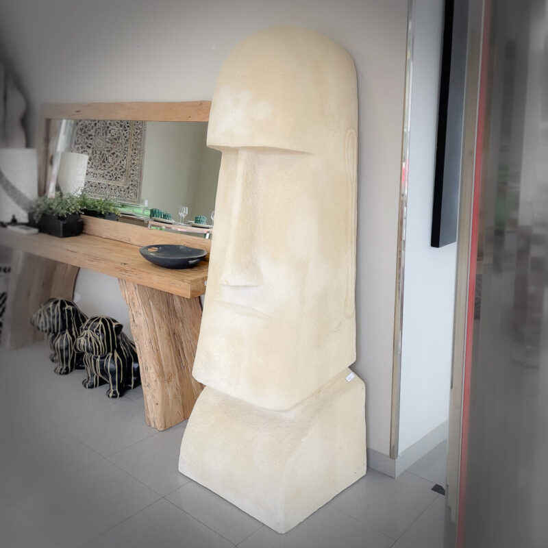 Figuras Moai Eastern Island Claro de 190cms